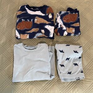 💖 2 Kids Pajamas sets  with Animal Prints